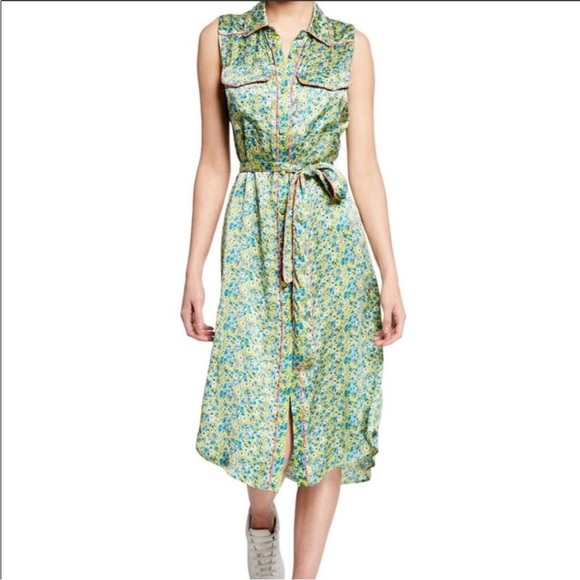 danny long sleeve mini dress green Eilis Dress – Cinq à Sept main image 1
